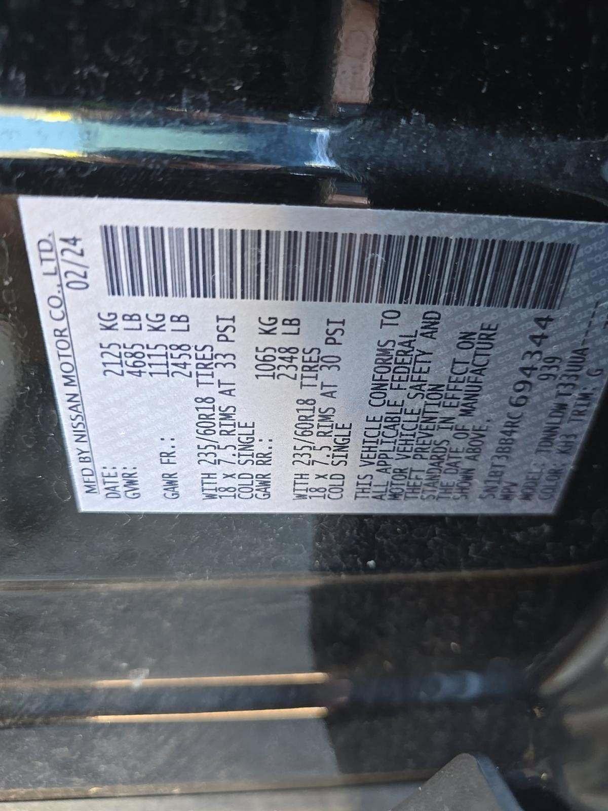 2024 Nissan Rogue SV AWD