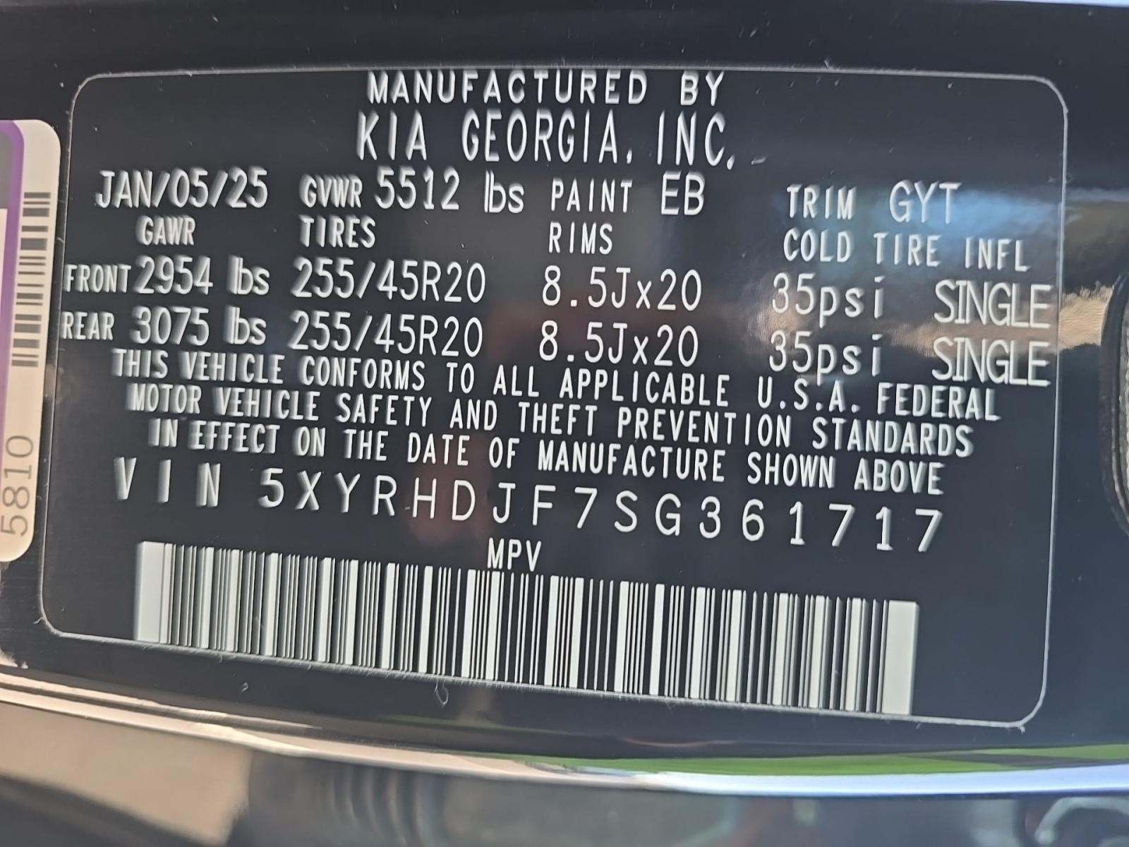 2025 Kia Sorento EX AWD