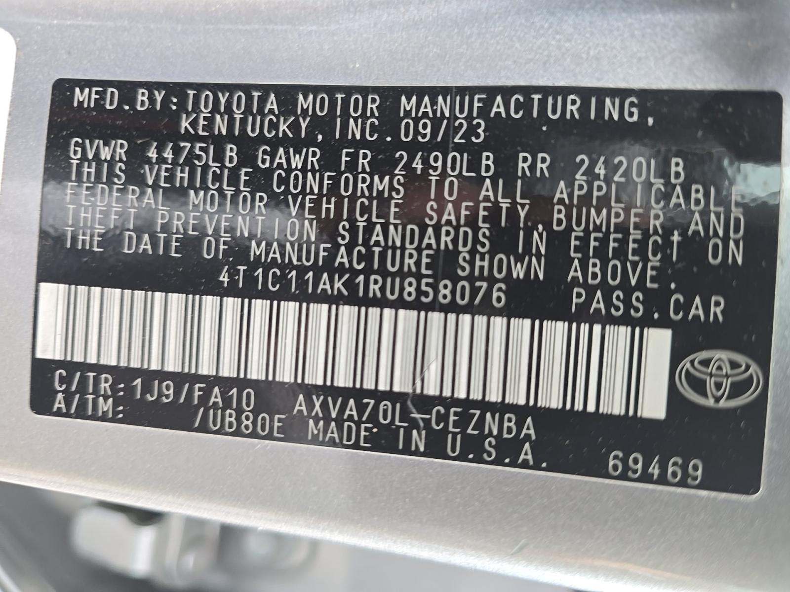 2024 Toyota Camry LE FWD