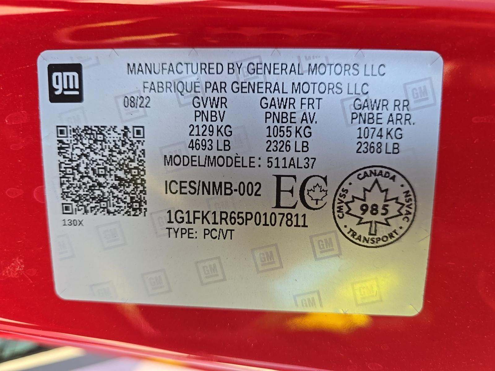 2023 Chevrolet Camaro ZL1 RWD