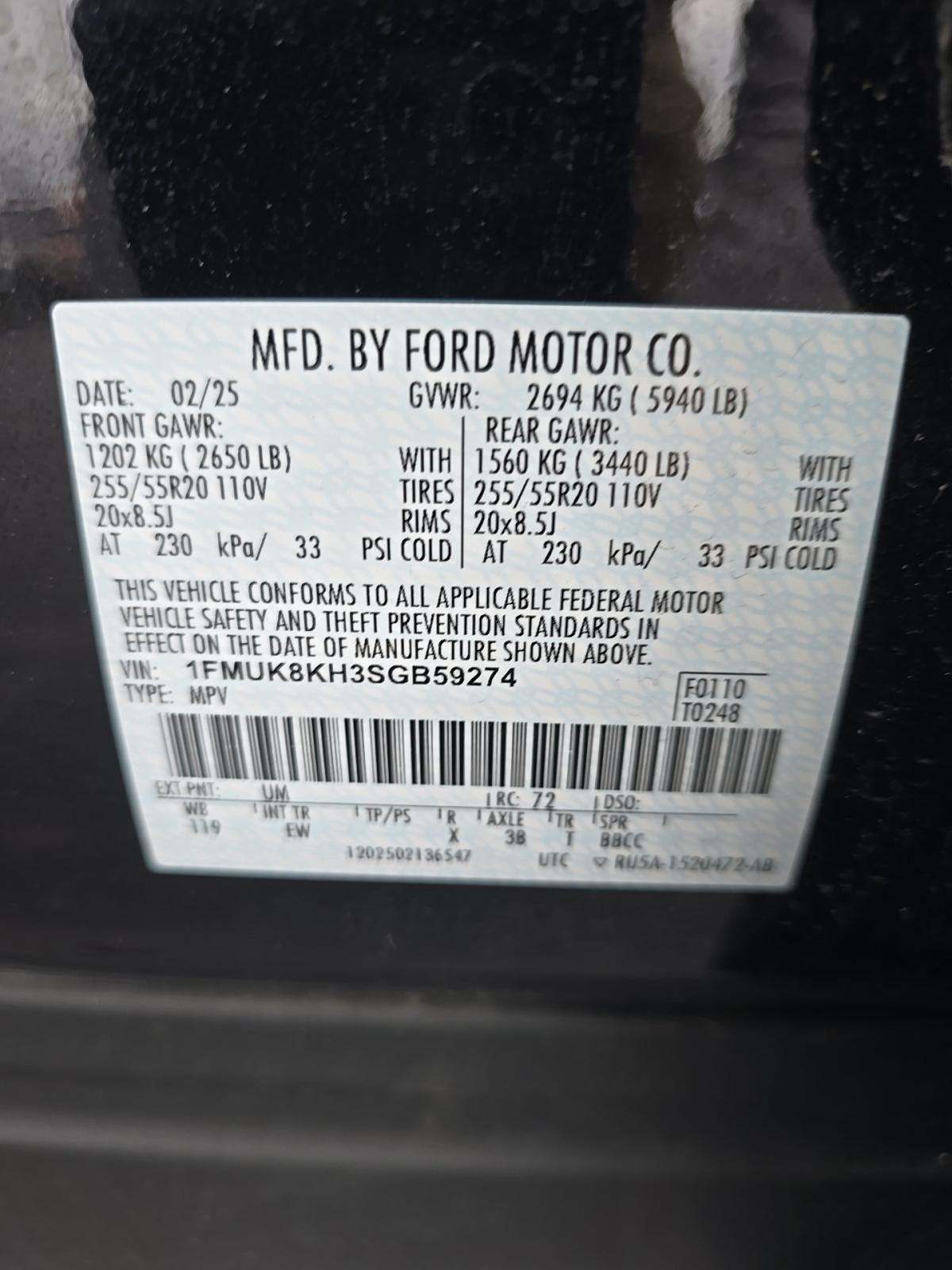 2025 Ford Explorer ST-Line AWD