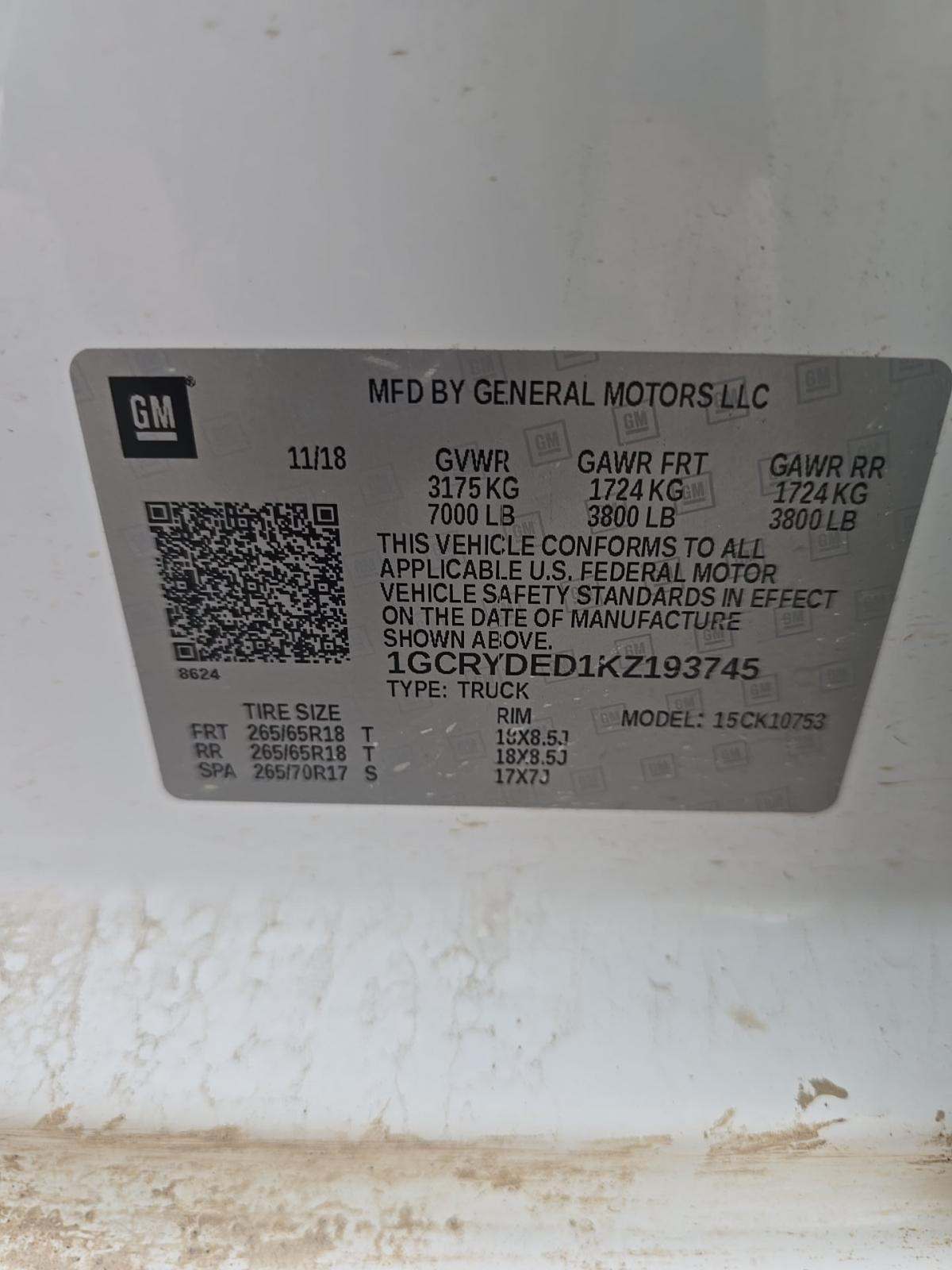 2019 Chevrolet Silverado 1500 LT AWD