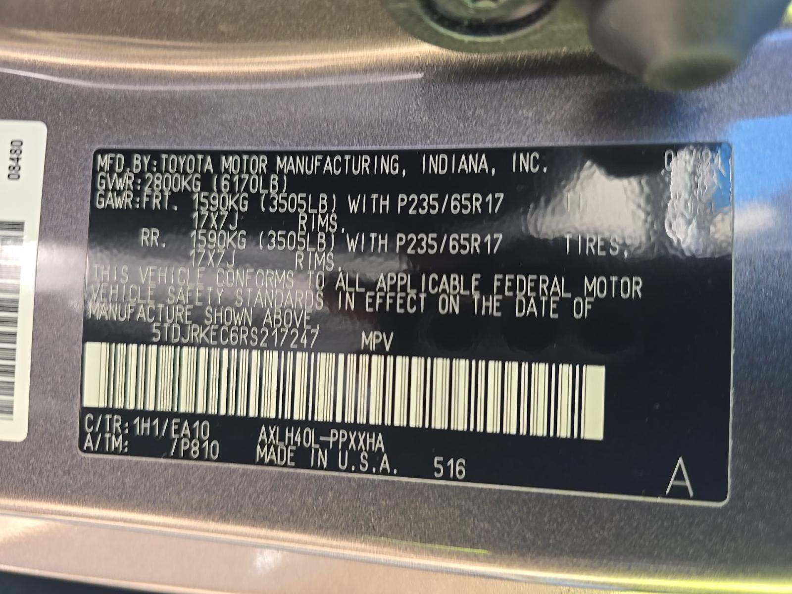 2024 Toyota Sienna XLE FWD