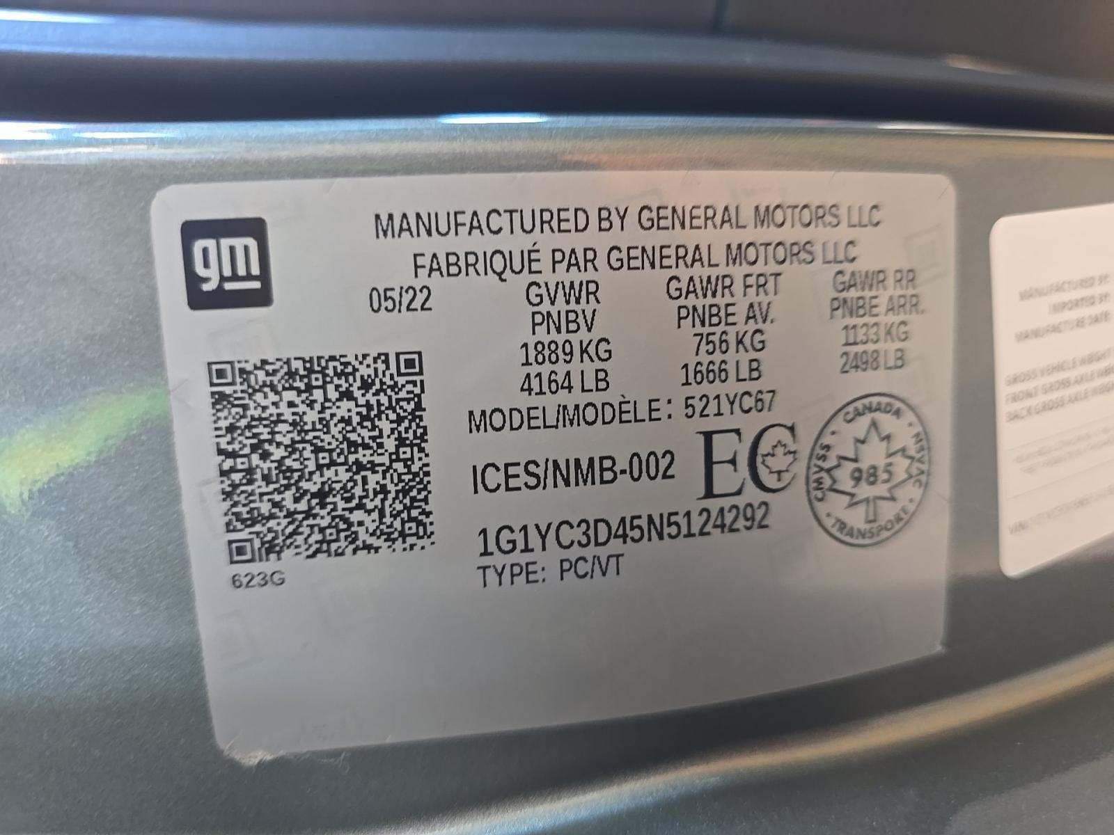 2022 Chevrolet Corvette Stingray RWD