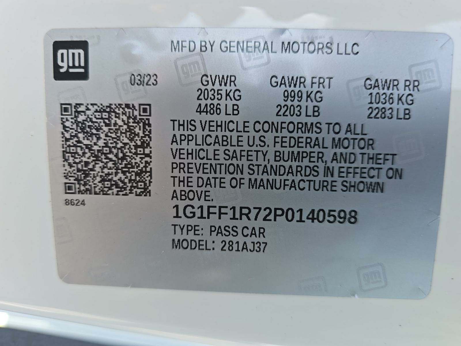 2023 Chevrolet Camaro 1SS RWD