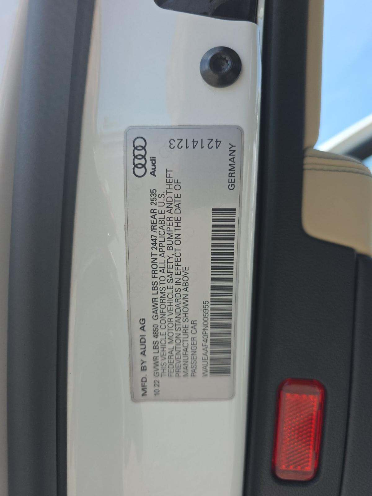 2023 Audi A4 S line Premium Plus AWD