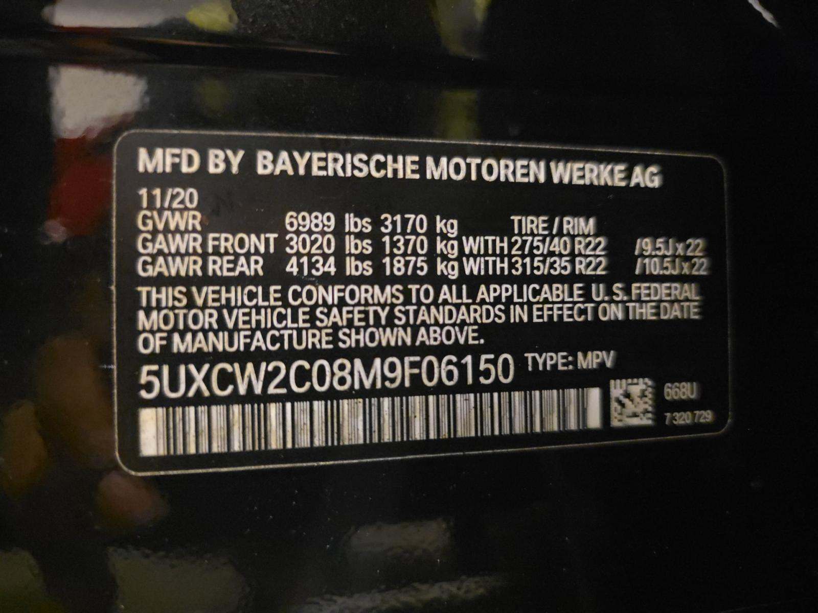 2021 BMW X7 xDrive40i AWD