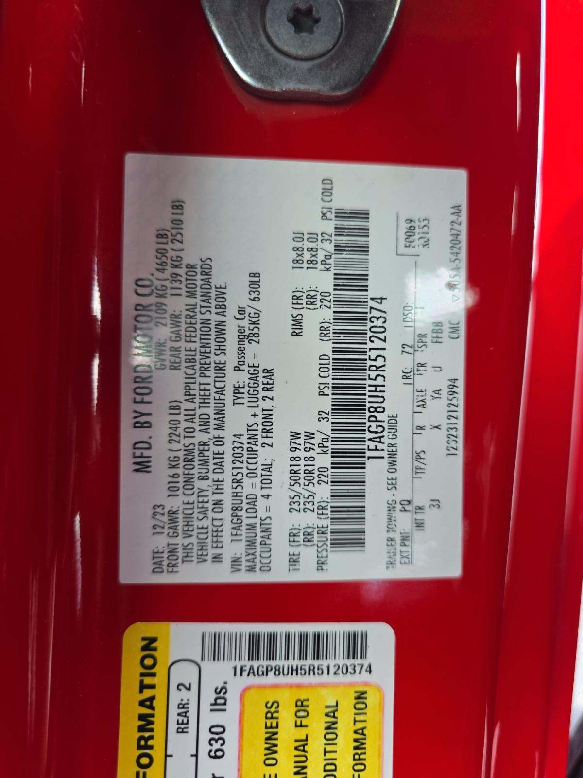 2024 Ford Mustang EcoBoost Premium RWD