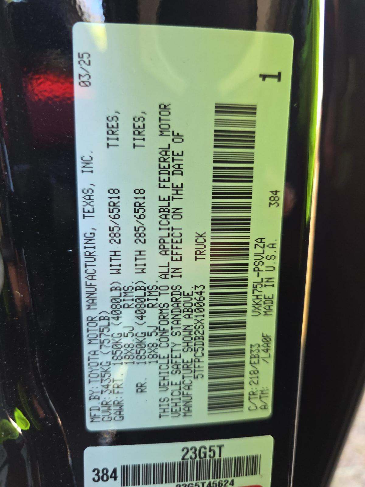 2025 Toyota Tundra Hybrid TRD Pro AWD