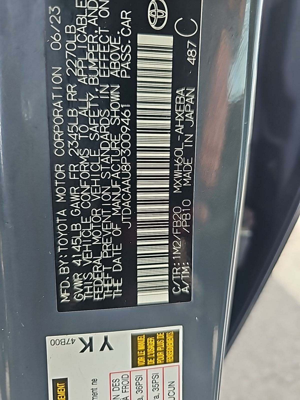 2023 Toyota Prius LE FWD