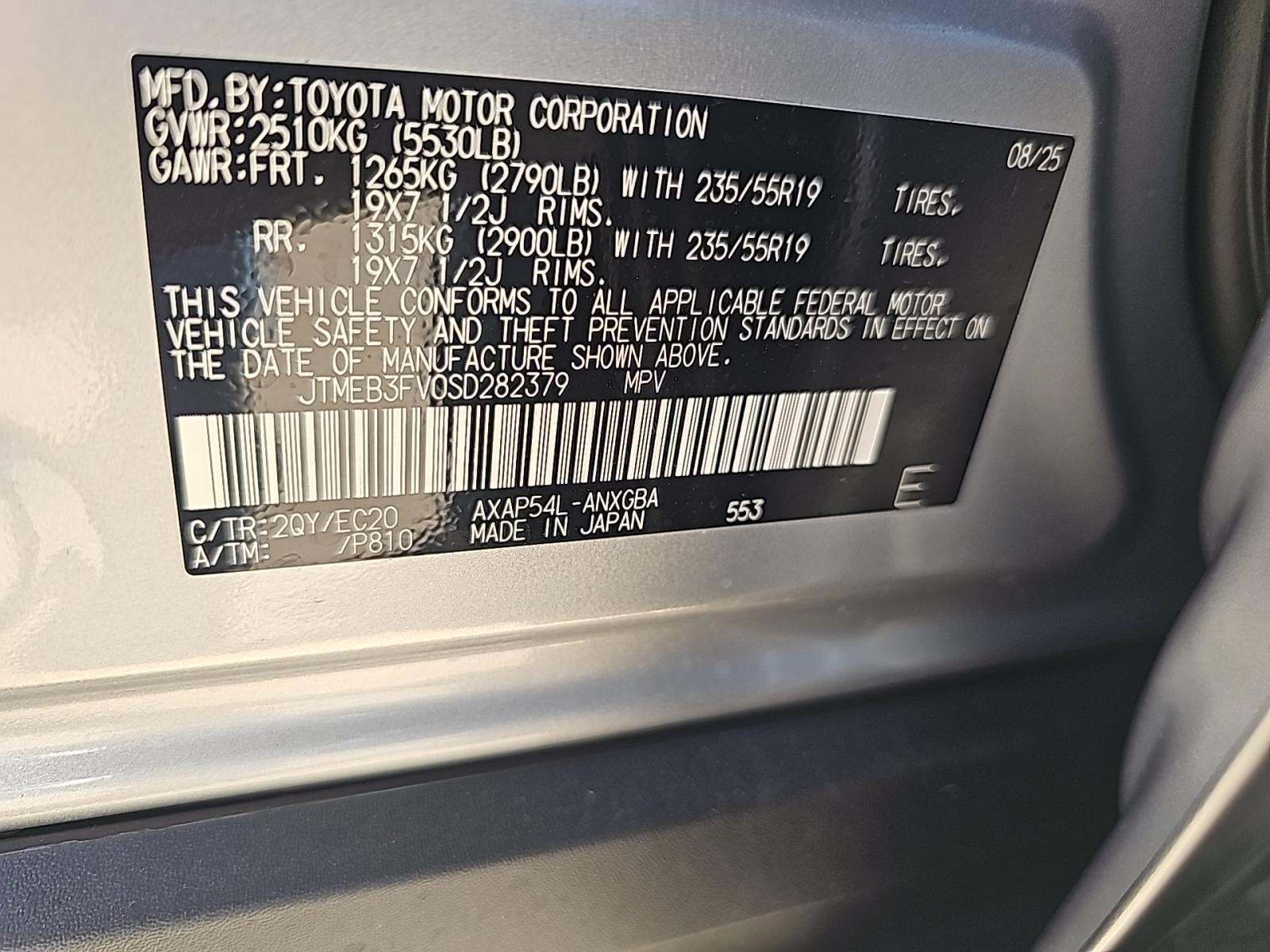 2025 Toyota RAV4 Plug-In Hybrid XSE AWD