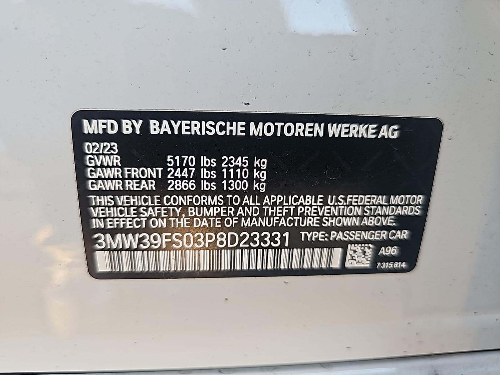 2023 BMW 3 Series 330e xDrive AWD