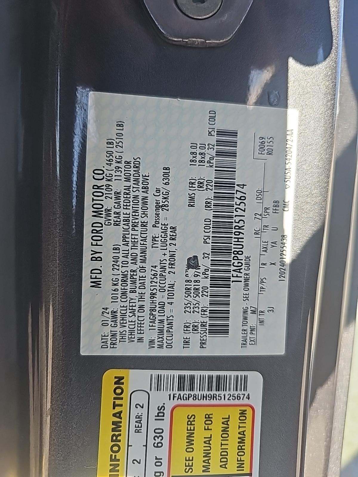 2024 Ford Mustang EcoBoost Premium RWD