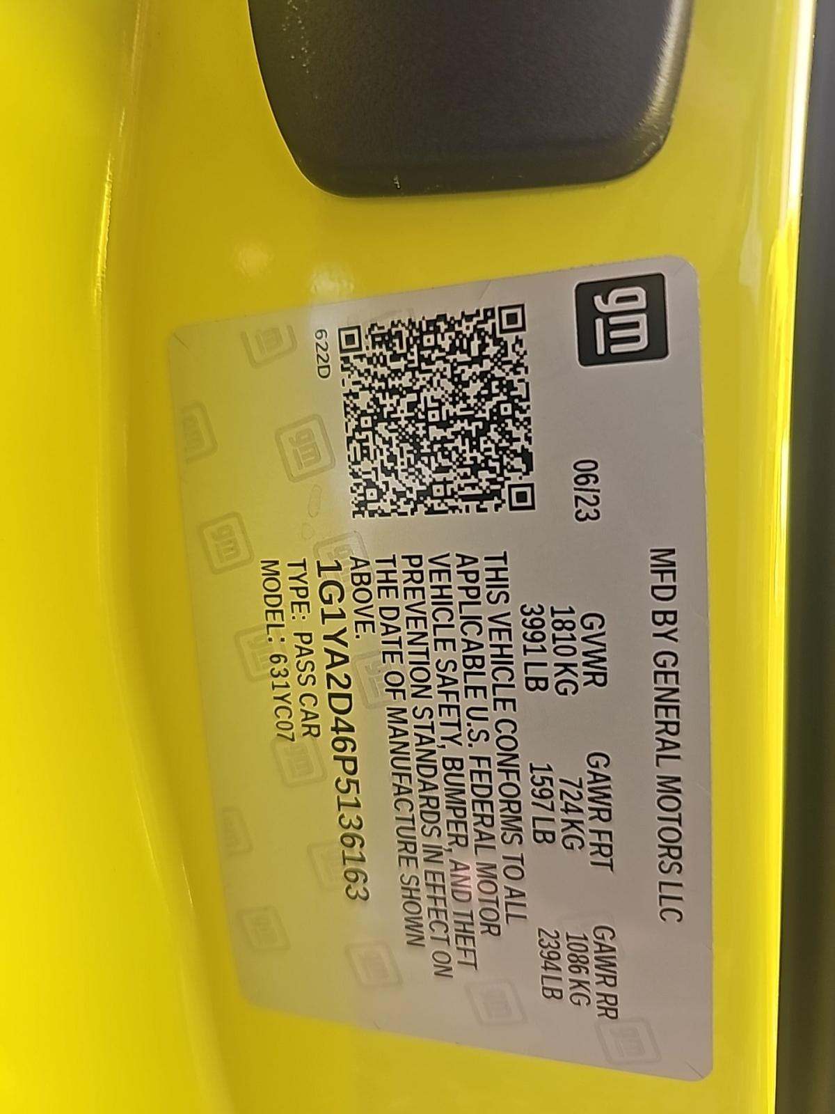 2023 Chevrolet Corvette Stingray RWD