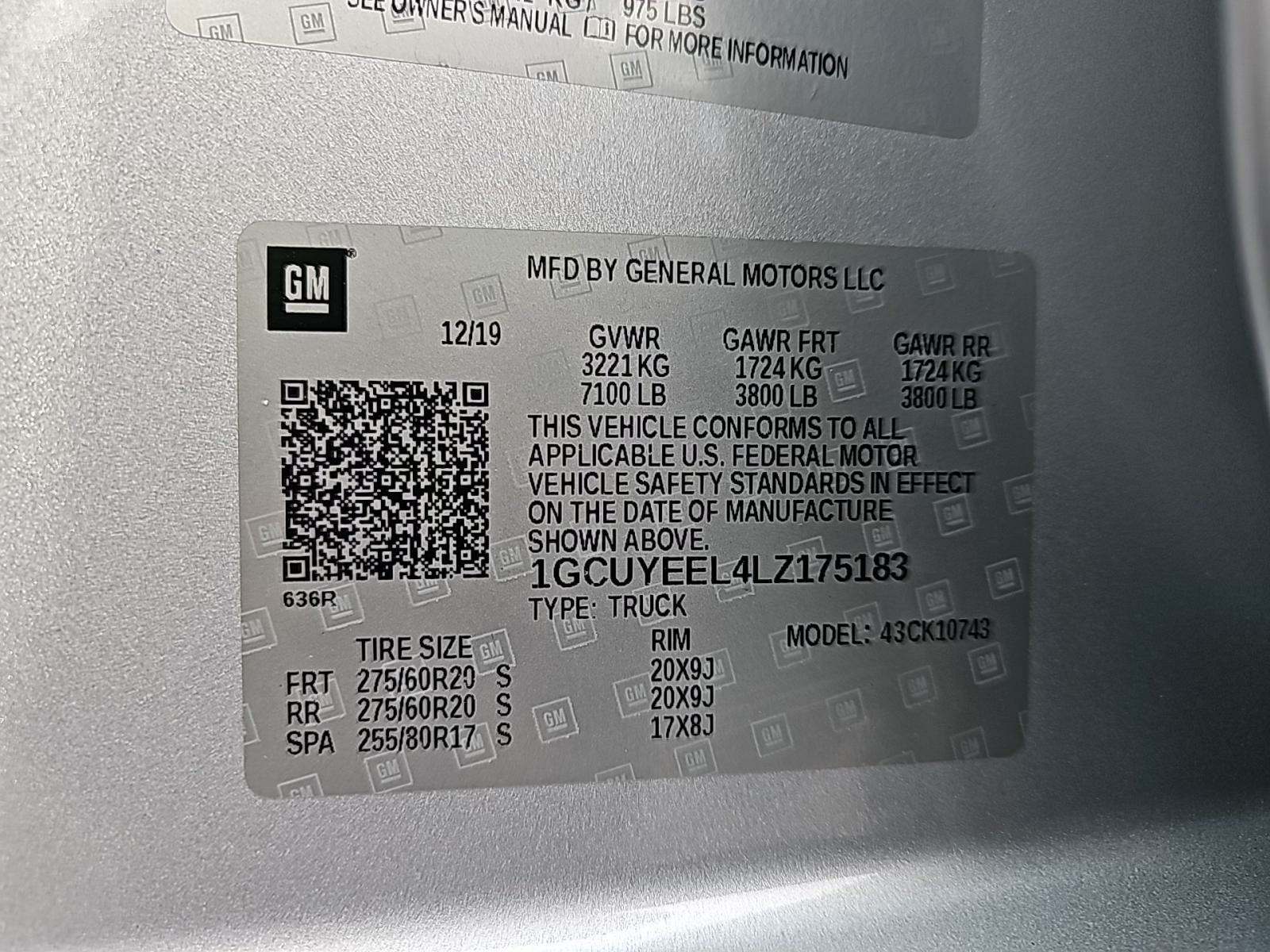 2020 Chevrolet Silverado 1500 RST AWD