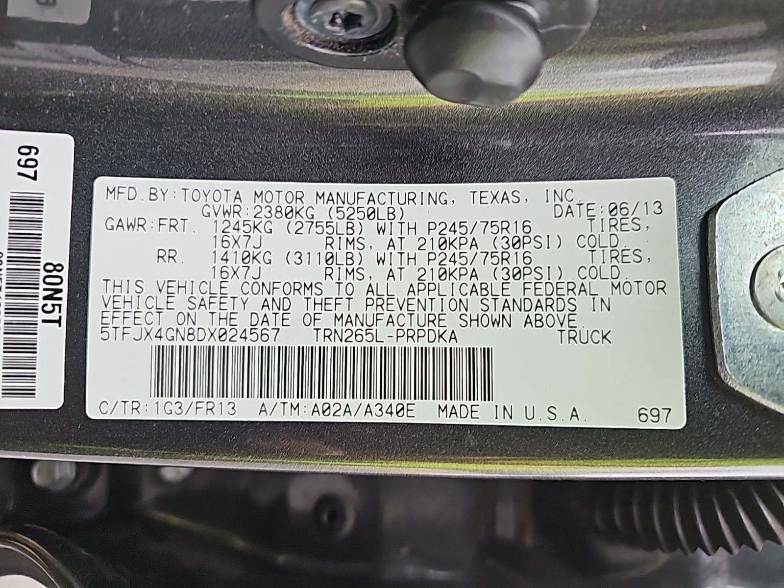 2013 Toyota Tacoma PreRunner RWD