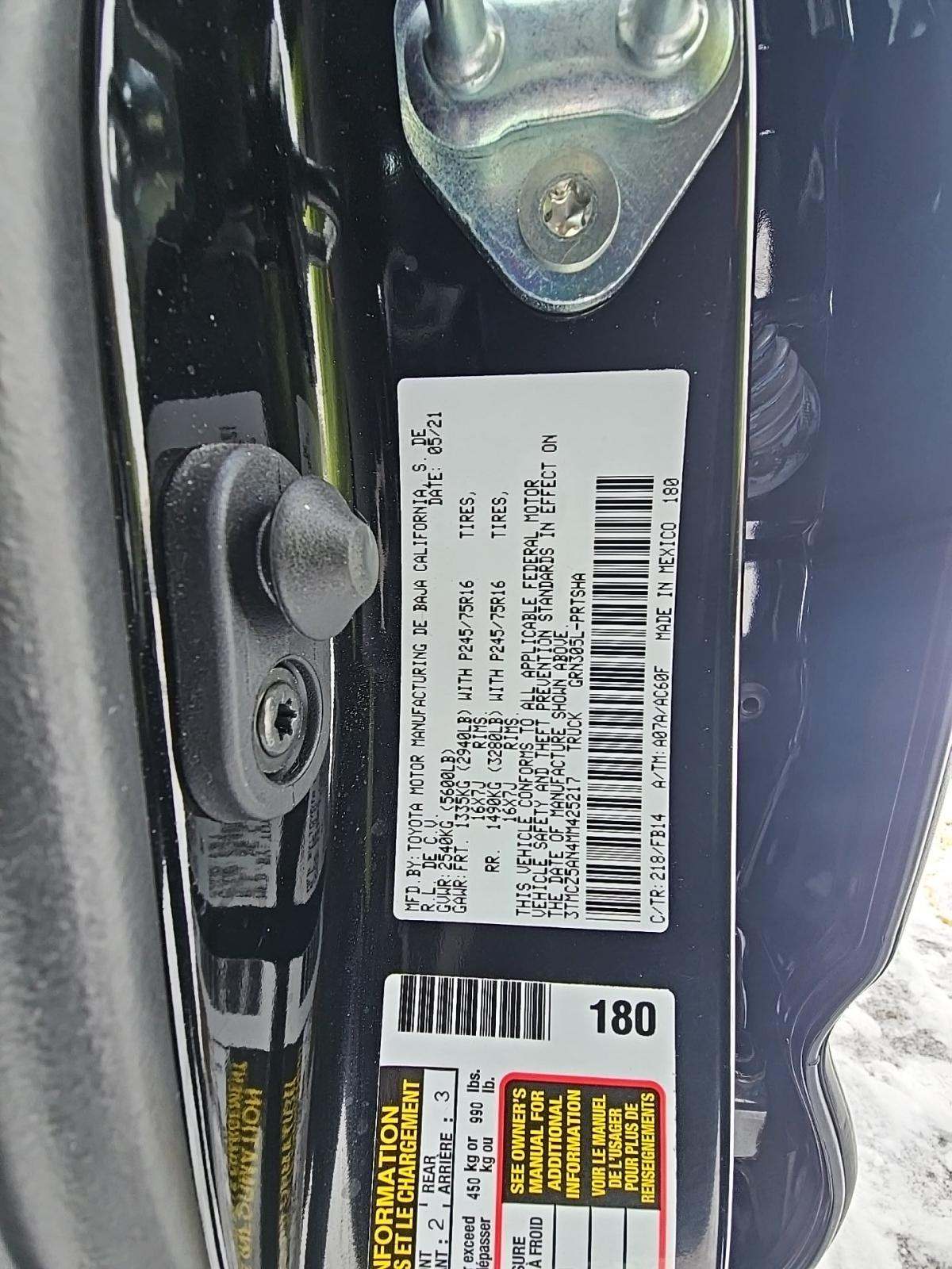 2021 Toyota Tacoma SR AWD