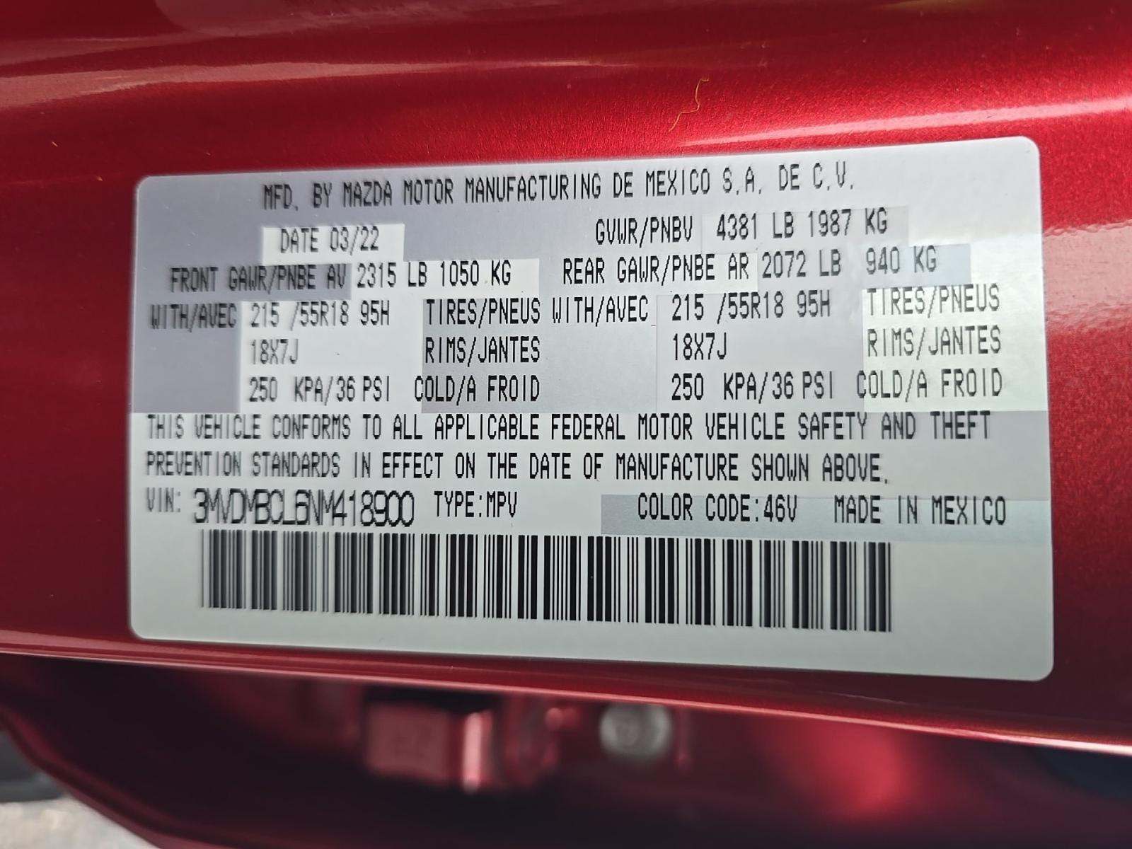 2022 MAZDA CX-30 2.5 S Preferred Package AWD