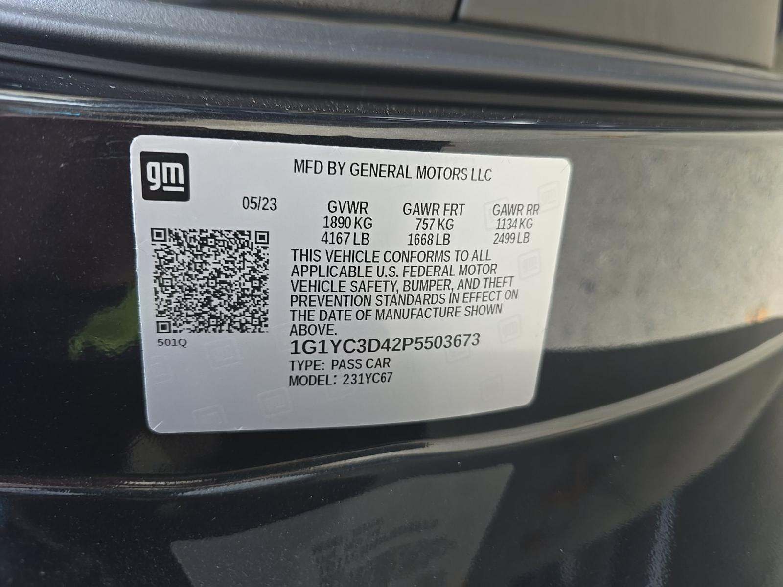 2023 Chevrolet Corvette Stingray RWD