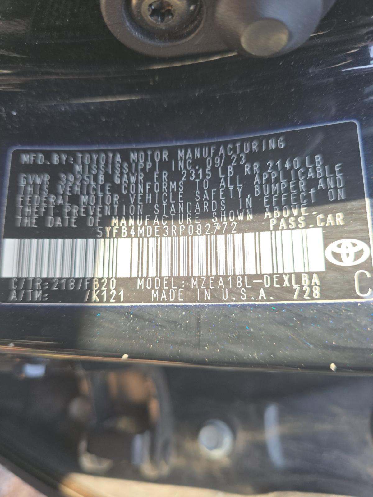 2024 Toyota Corolla LE FWD