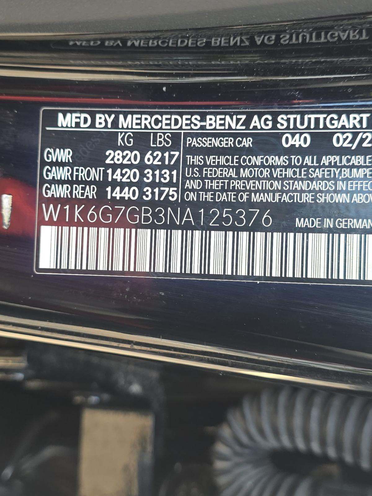 2022 Mercedes-Benz S-Class S 580 AWD