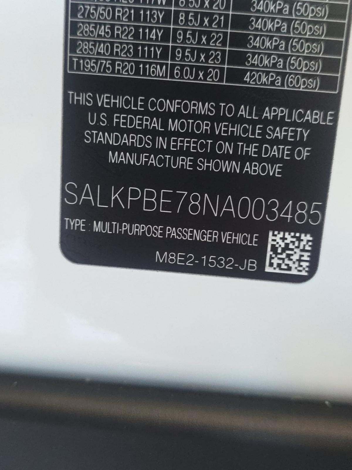 2022 Land Rover Range Rover SE LWB AWD