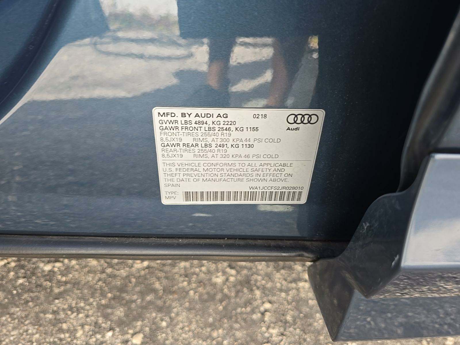 2018 Audi Q3 2.0T Sport Premium Plus AWD