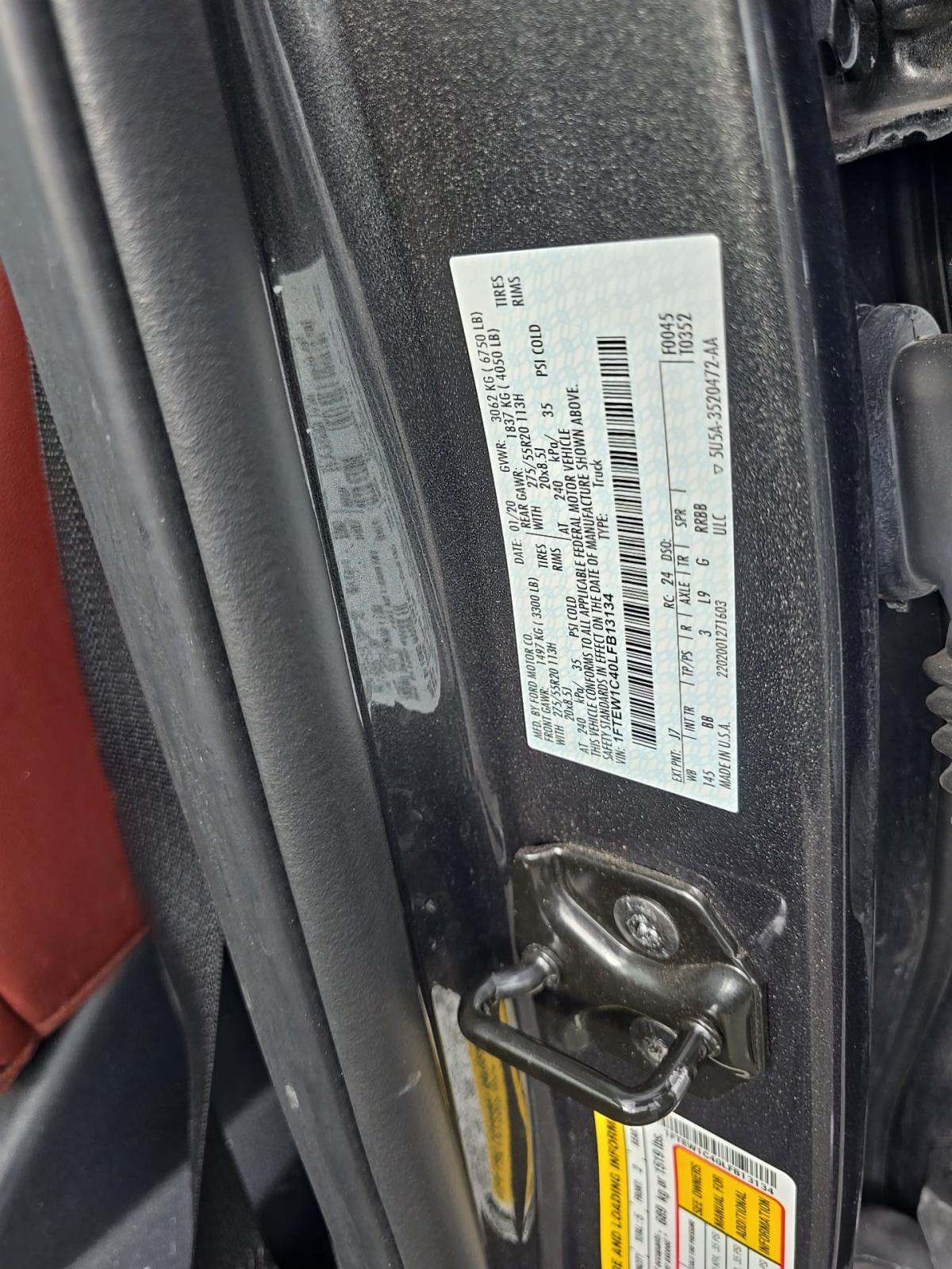 2020 Ford F-150 Platinum RWD