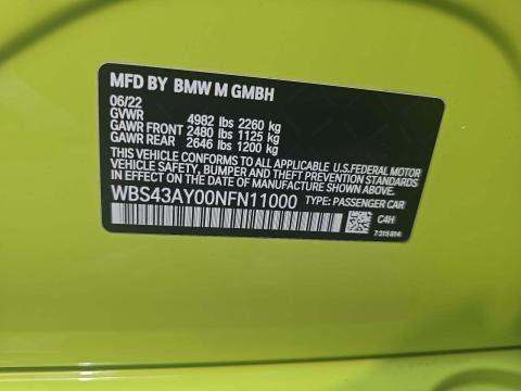 2022 BMW M3 Competition xDrive AWD
