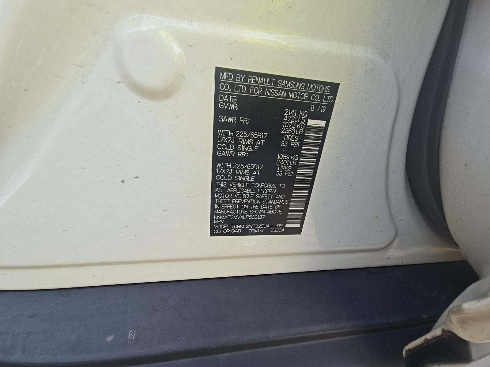 2020 Nissan Rogue SV AWD