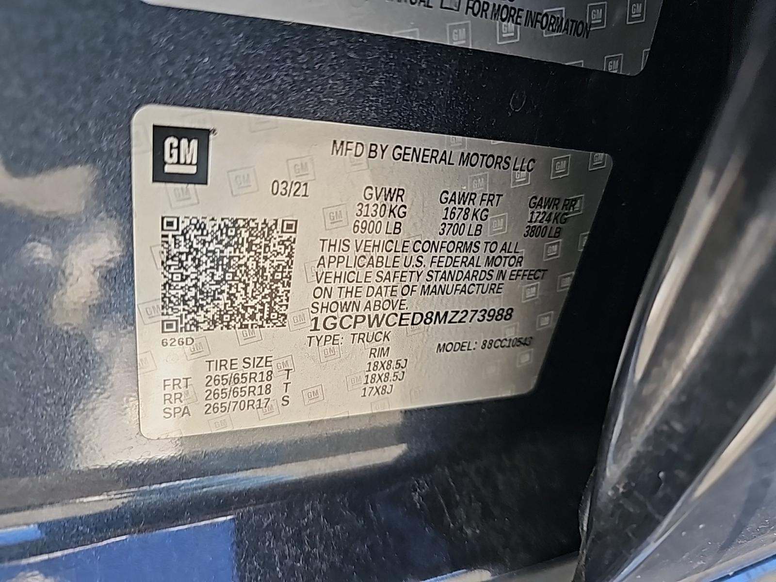 2021 Chevrolet Silverado 1500 LT RWD