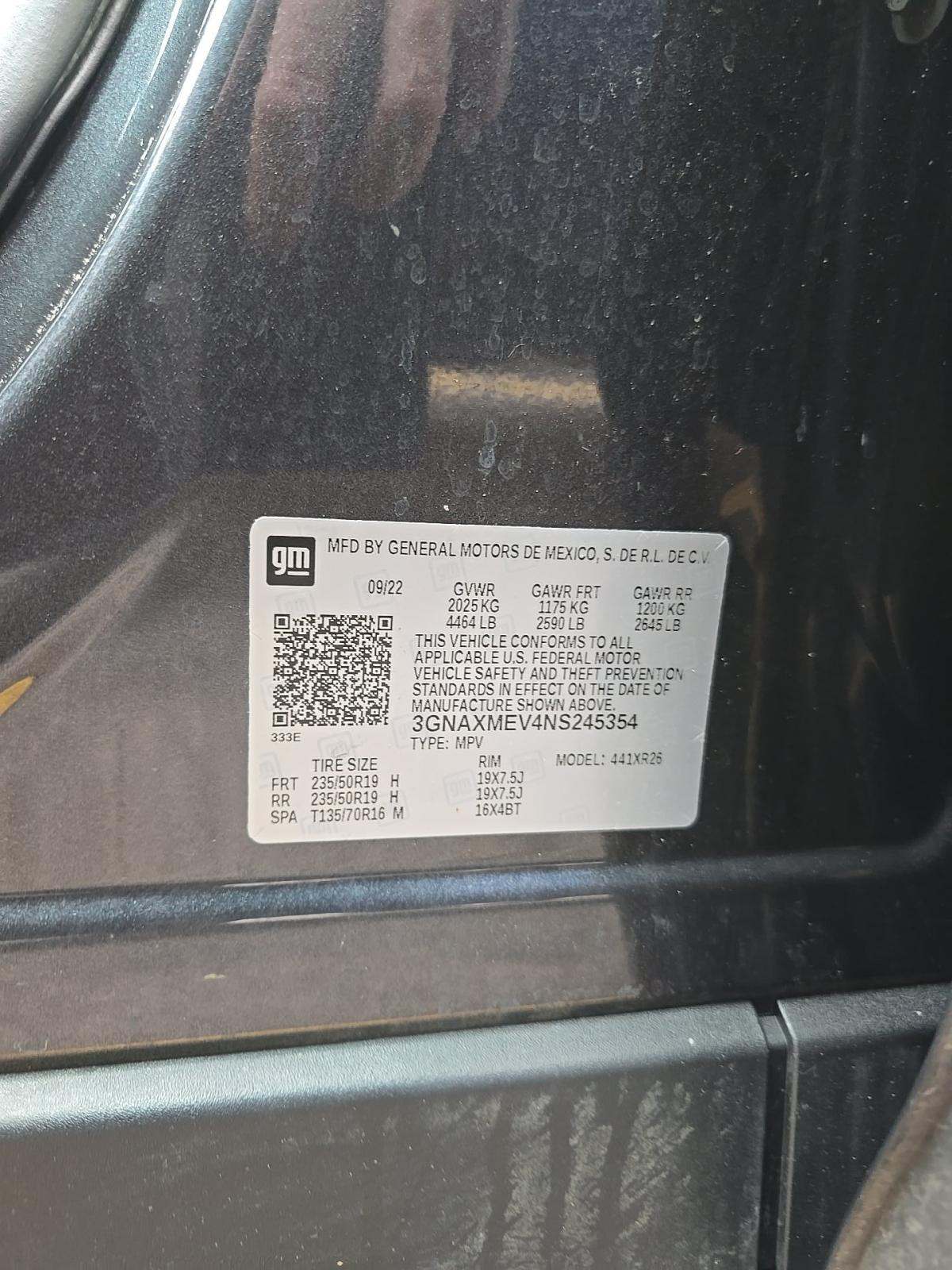 2022 Chevrolet Equinox RS FWD