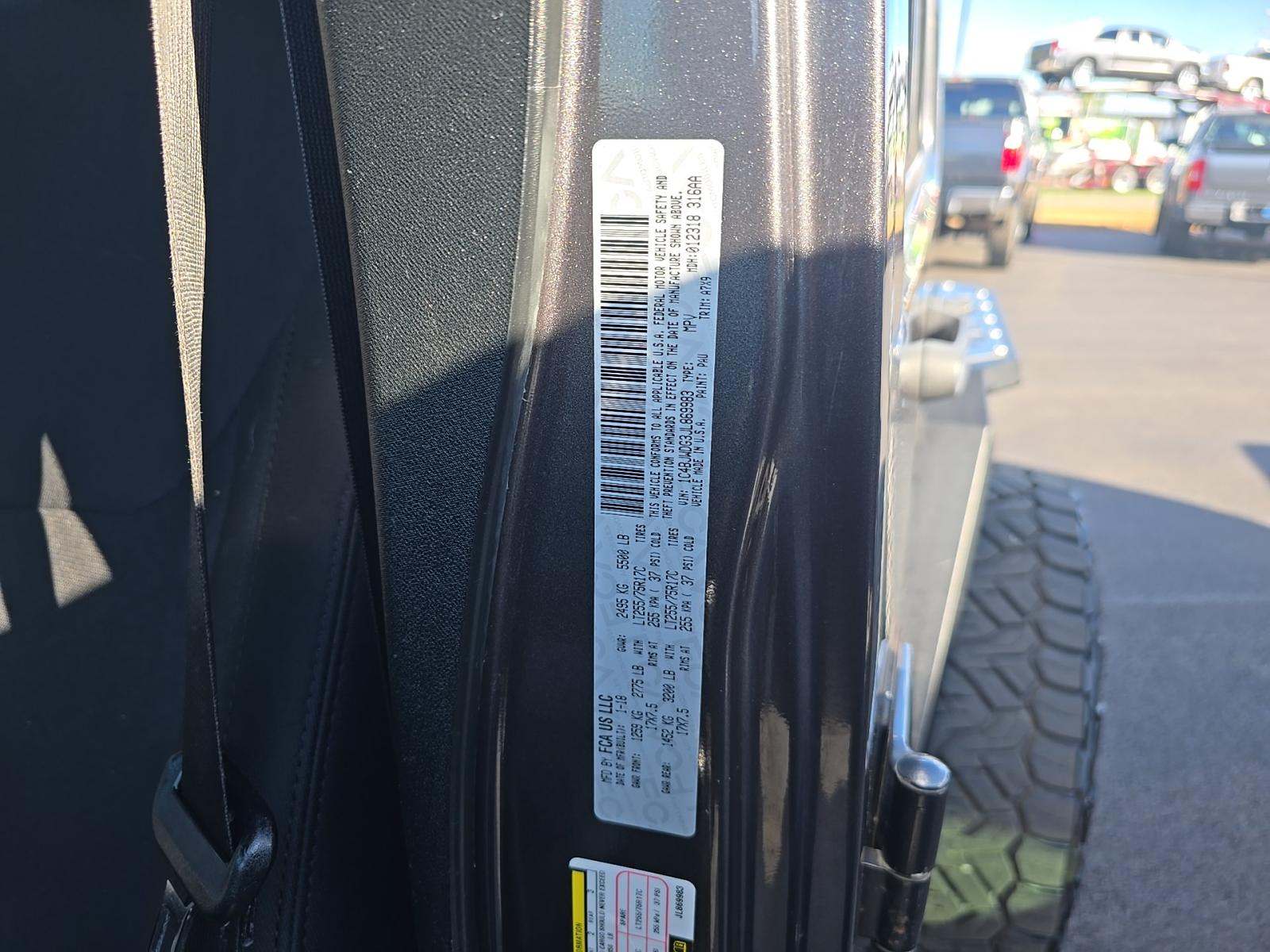 2018 Jeep Wrangler Unlimited Willys Wheeler W Edition AWD