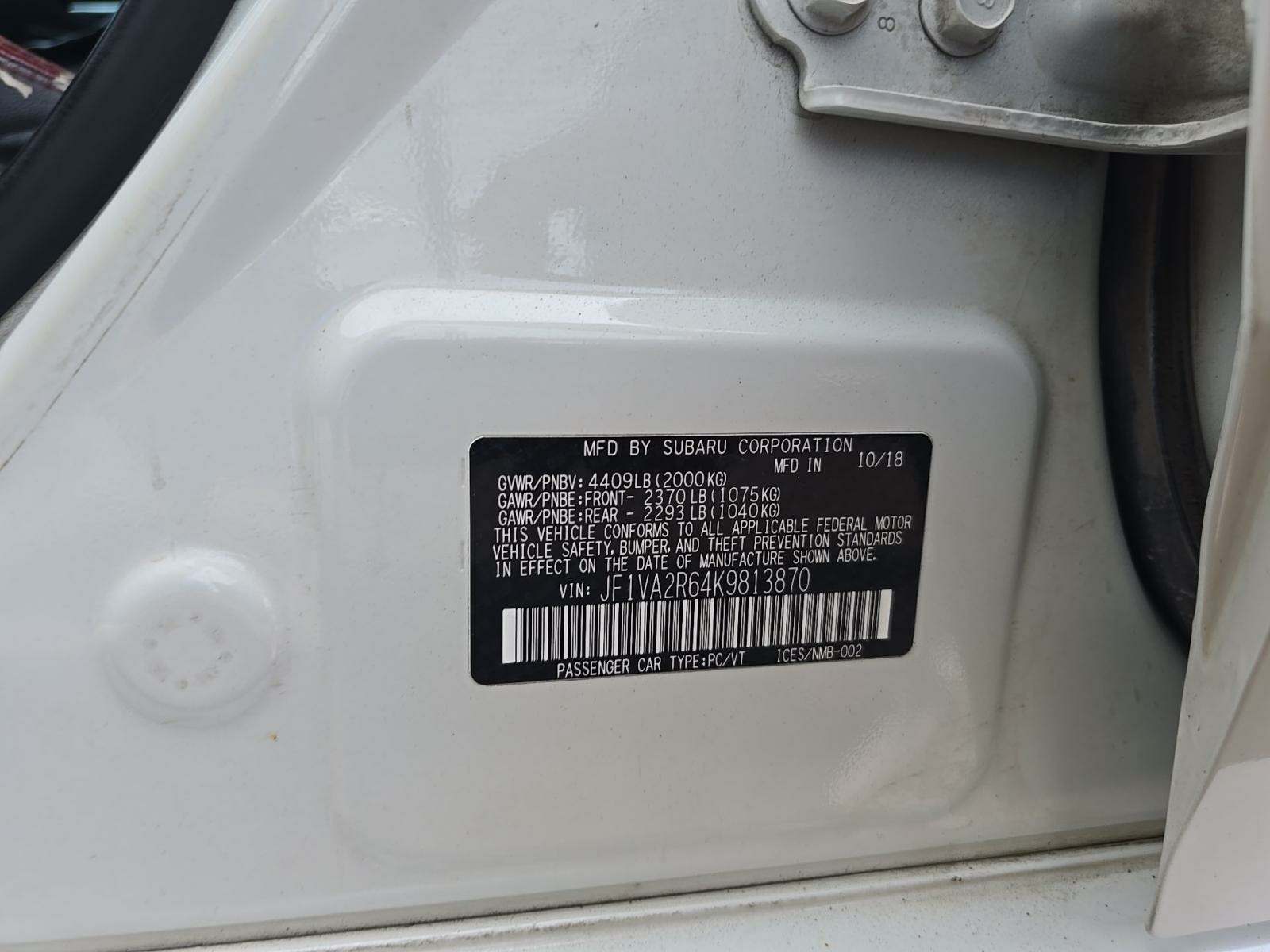 2019 Subaru WRX STi AWD