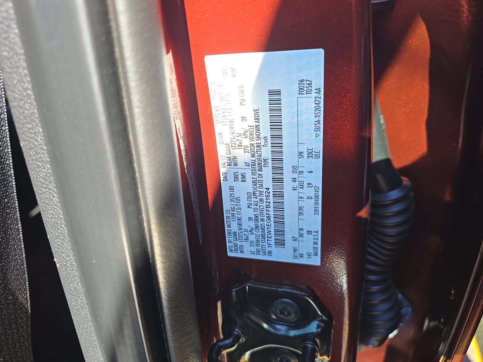 2015 Ford F-150 Lariat AWD