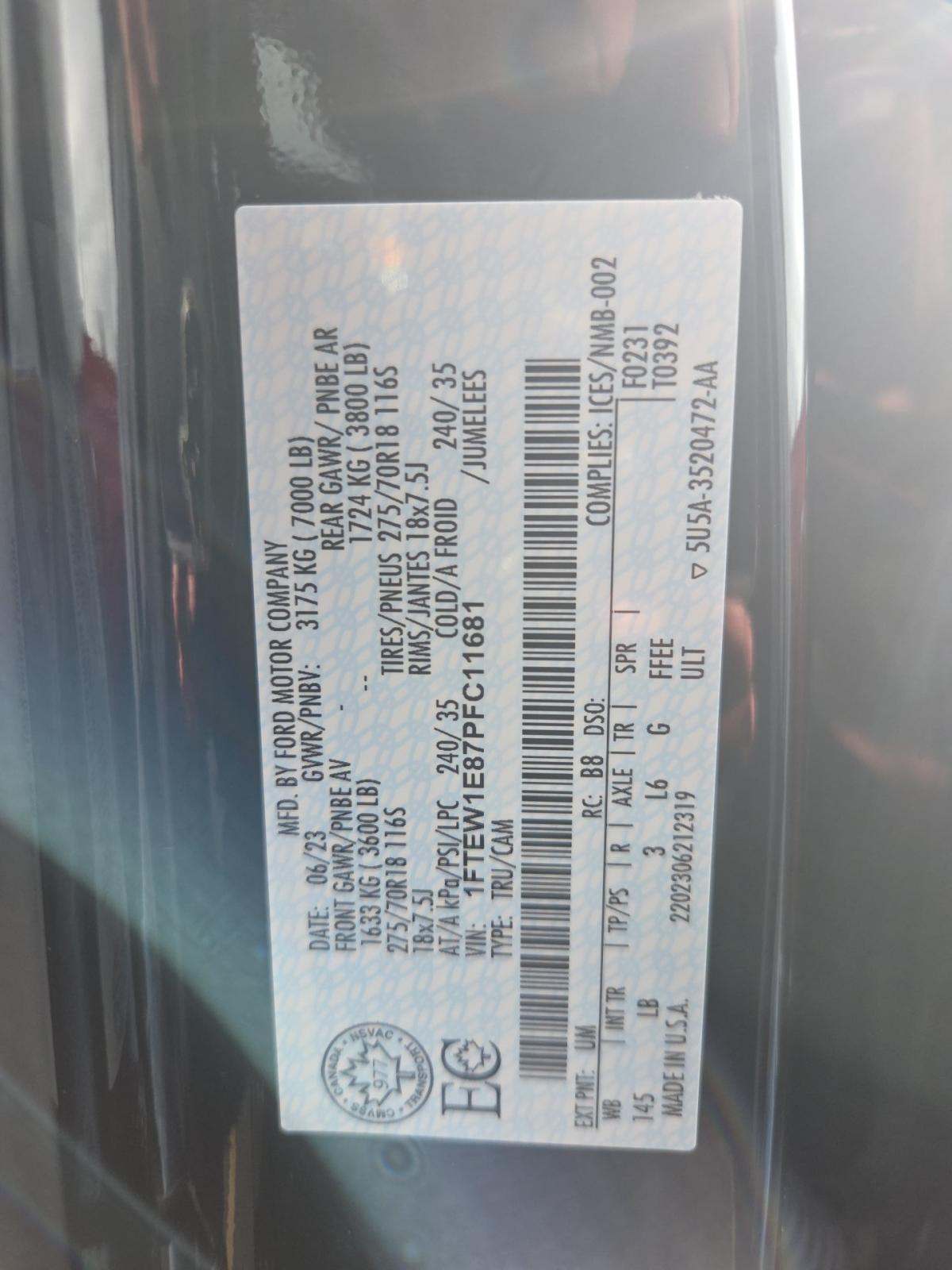 2023 Ford F-150 Tremor AWD