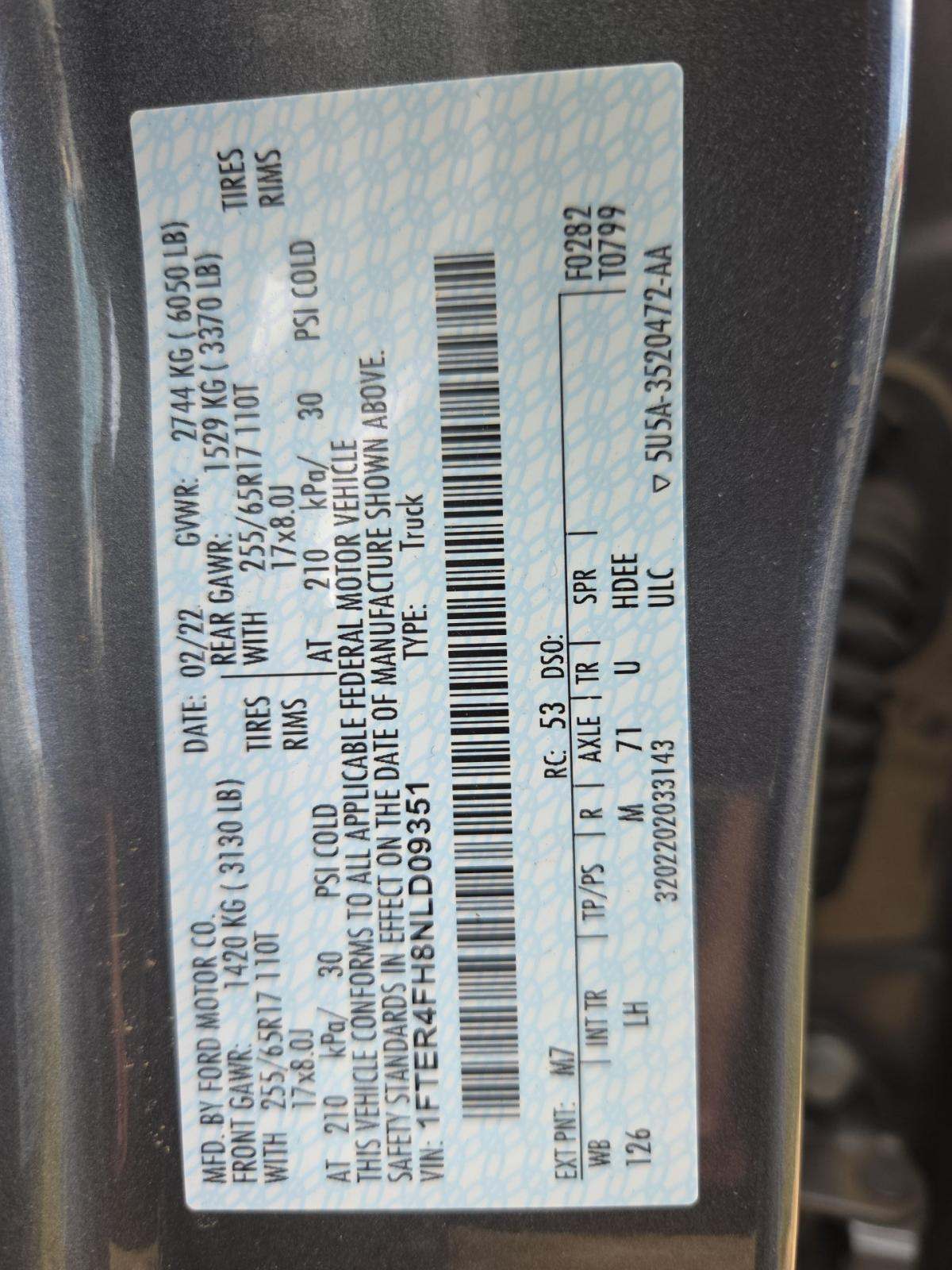 2022 Ford Ranger XLT AWD