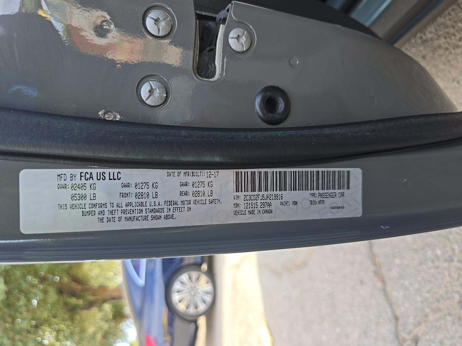 2018 Dodge Challenger R/T 392 T/A 392 RWD