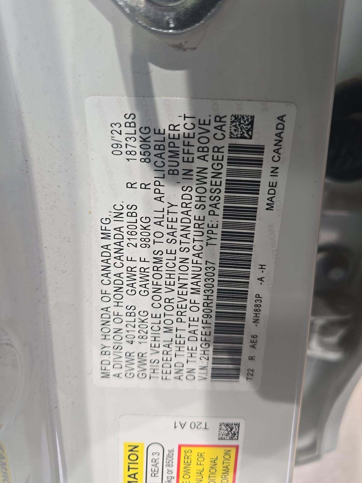 2024 Honda Civic Touring FWD