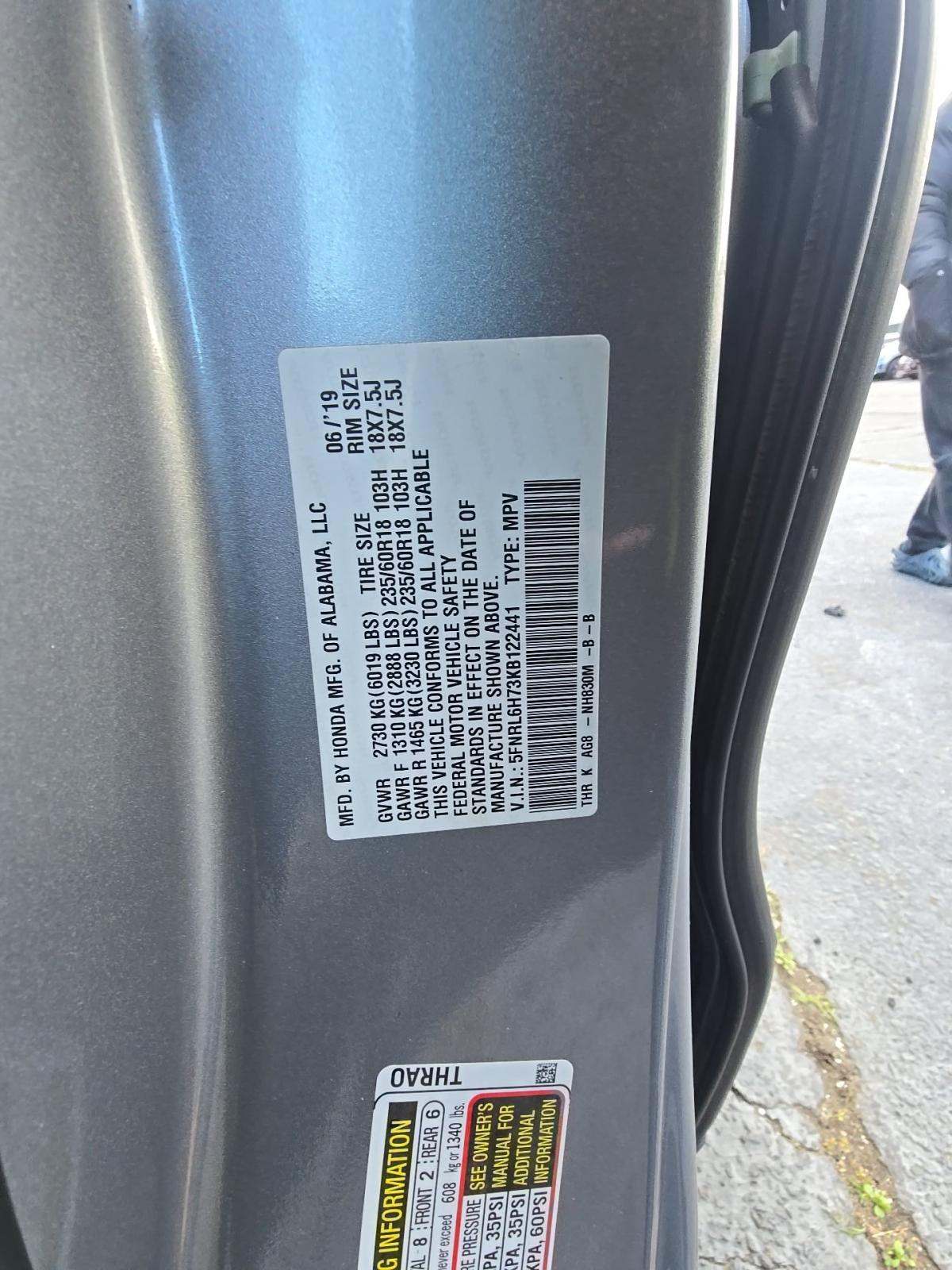 2019 Honda Odyssey EX-L FWD