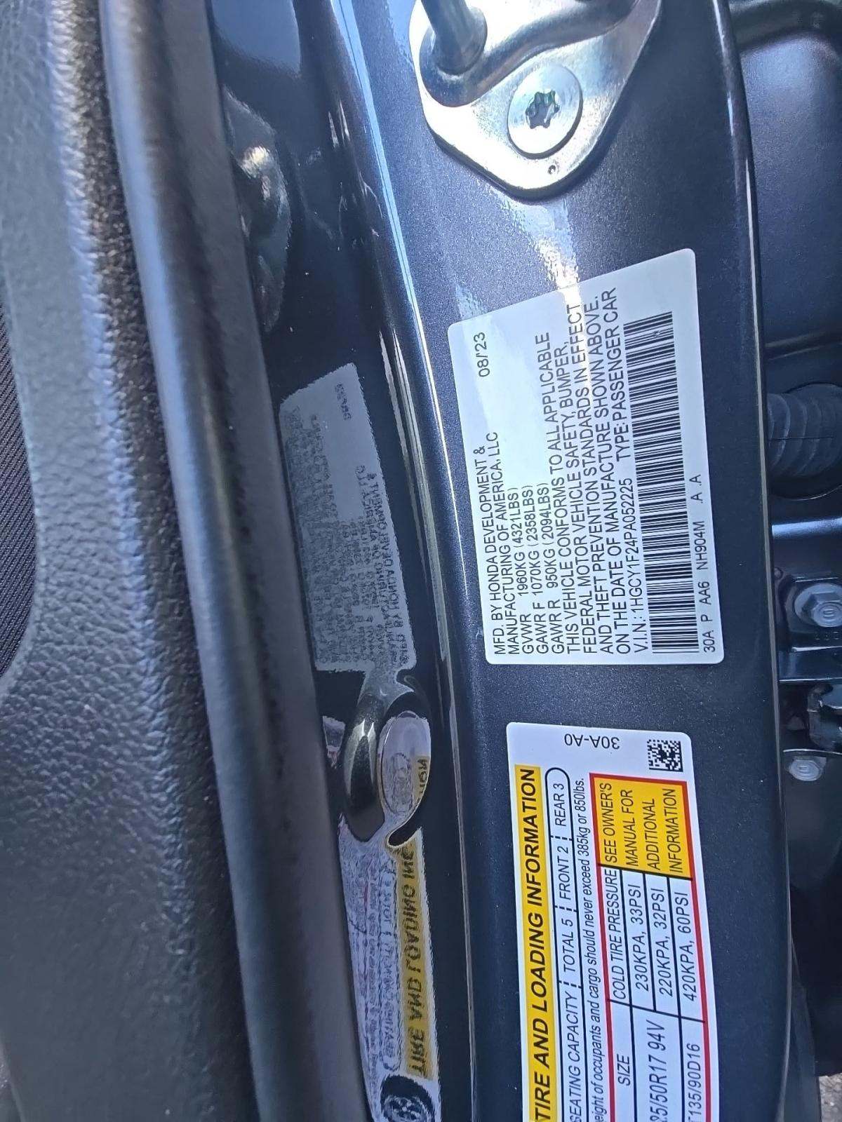 2023 Honda Accord LX FWD