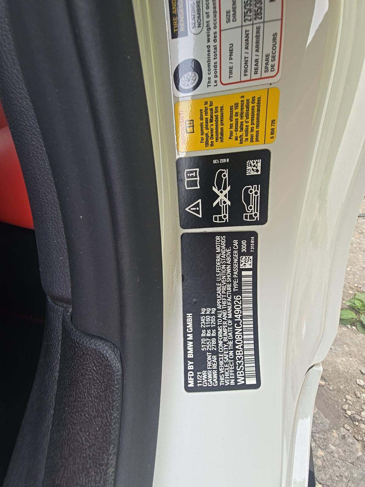 2022 BMW M4 Competition xDrive AWD