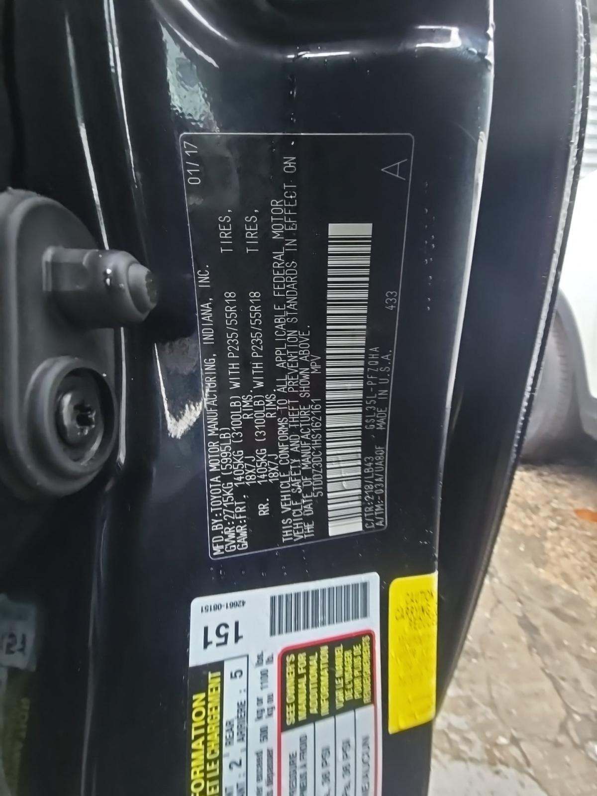 2017 Toyota Sienna Limited AWD