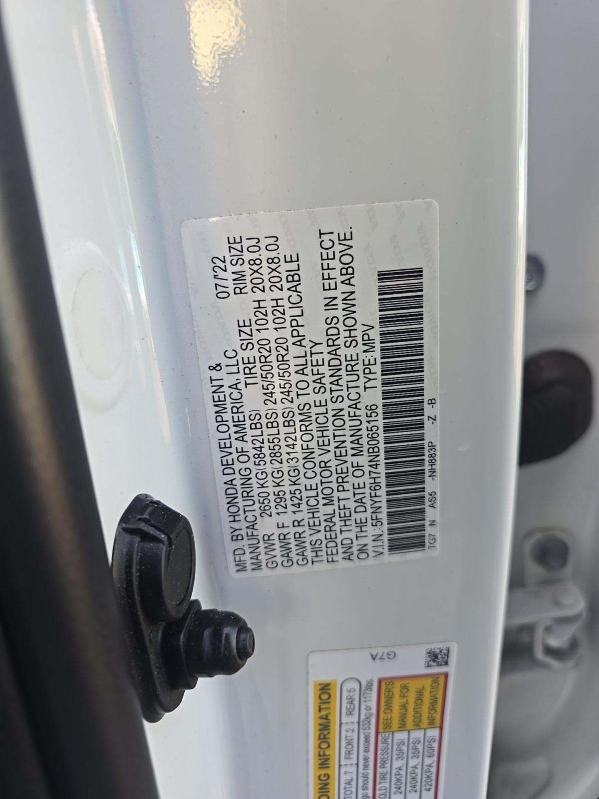 2022 Honda Pilot Black Edition AWD