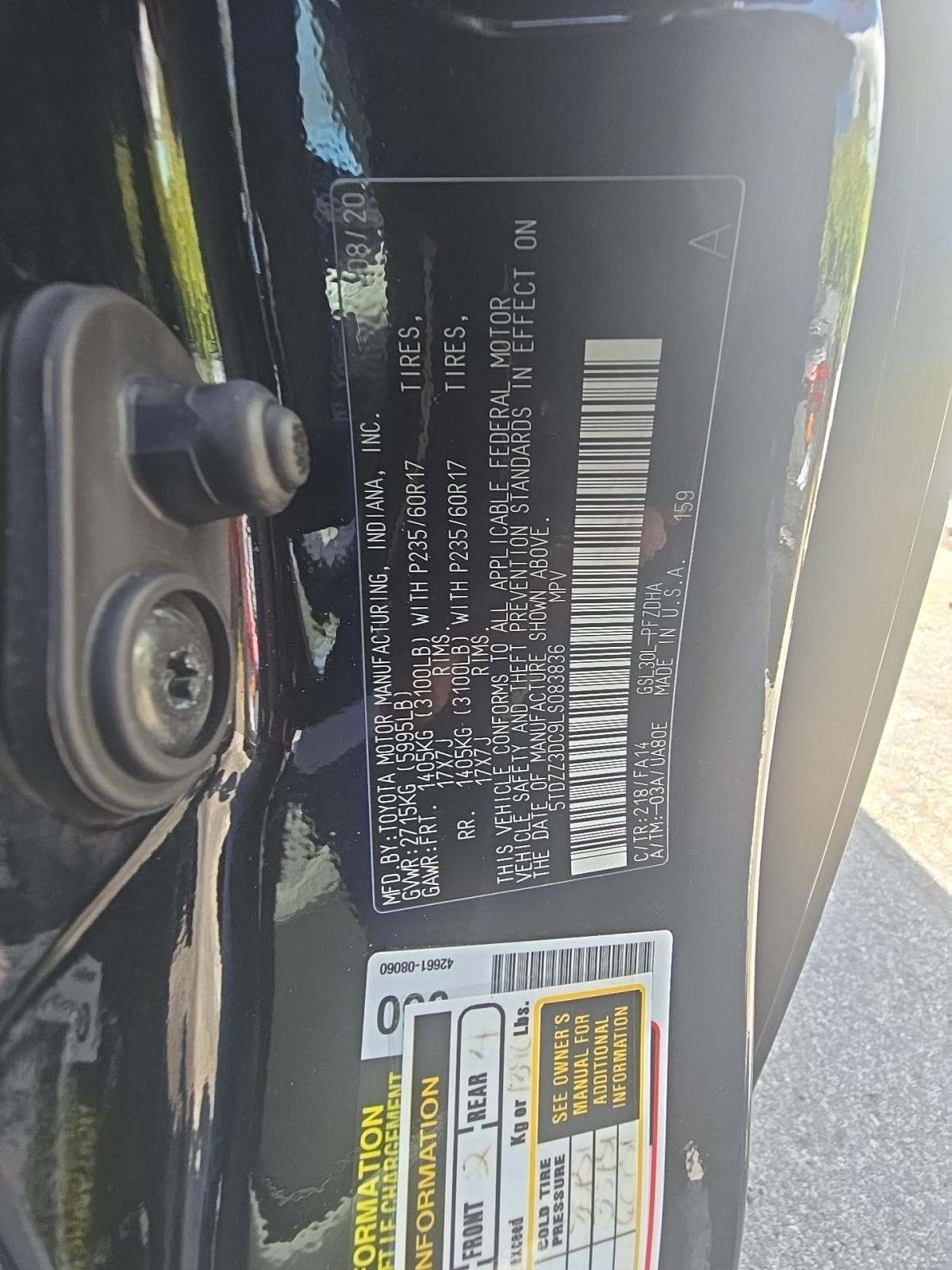 2020 Toyota Sienna L FWD