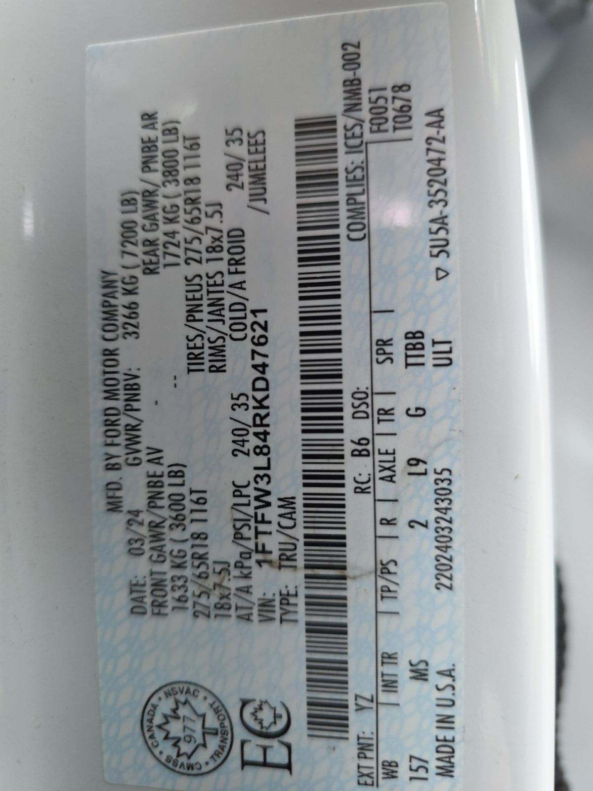 2024 Ford F-150 XLT AWD