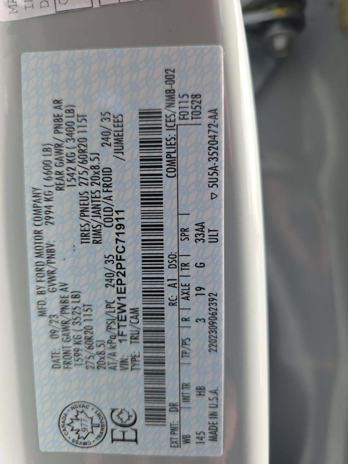 2023 Ford F-150 Lariat AWD