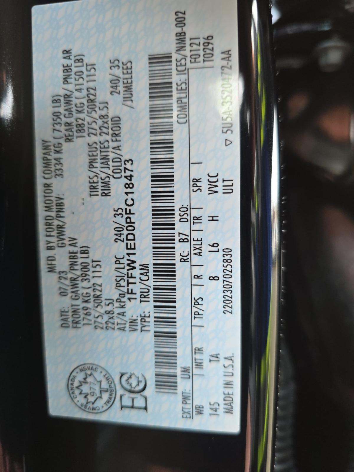 2023 Ford F-150 Hybrid Limited AWD