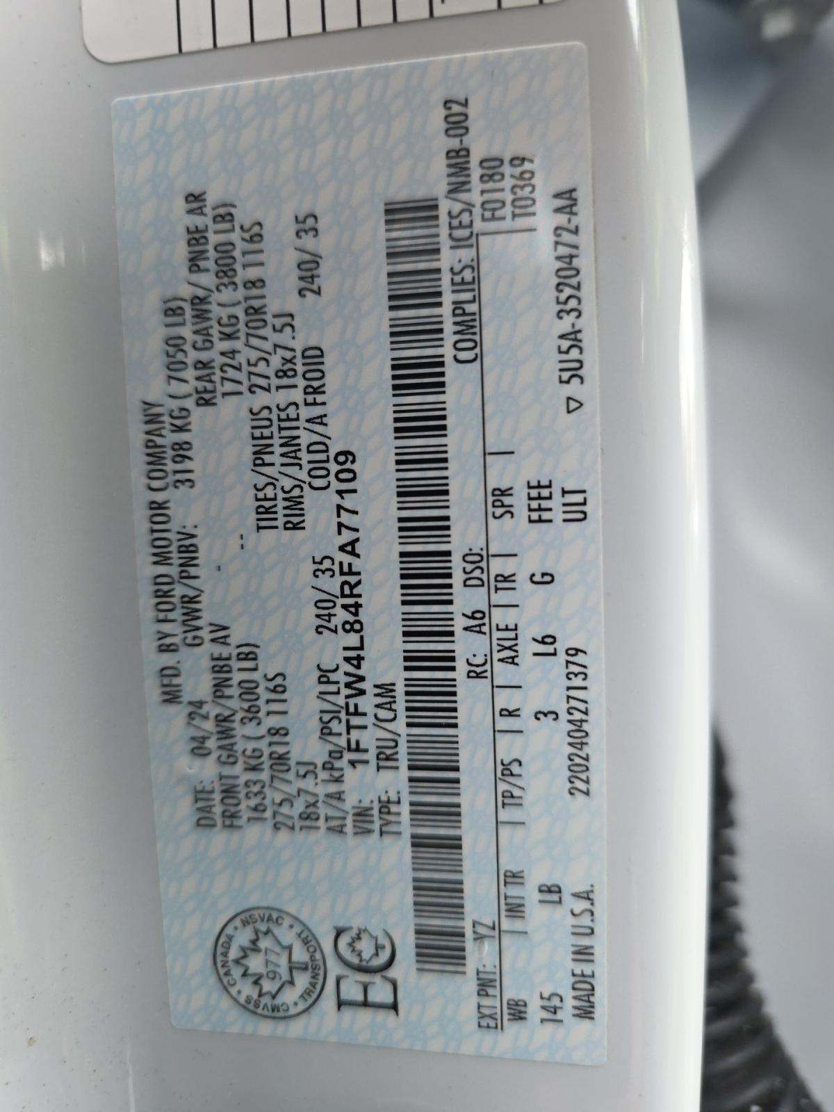 2024 Ford F-150 Tremor AWD