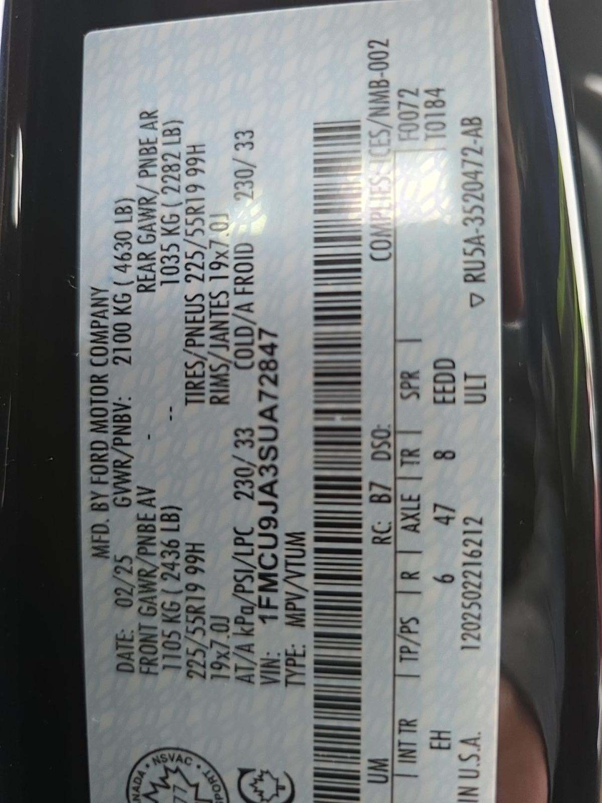 2025 Ford Escape Platinum AWD